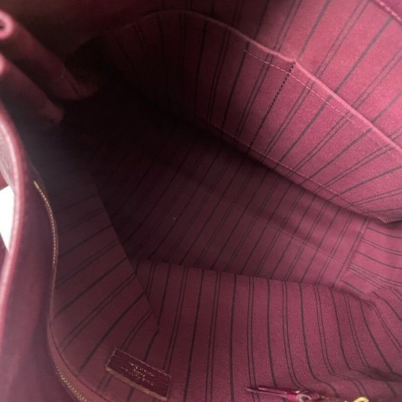 LOUIS VUITTON Metis Hobo Monogram Empreinte Leather Tote Dark Burgundy Authentic - Picture 9 of 16